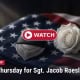 Fostoria News Memorial service for Sgt. Jacob Roesler with American flag and white rose.